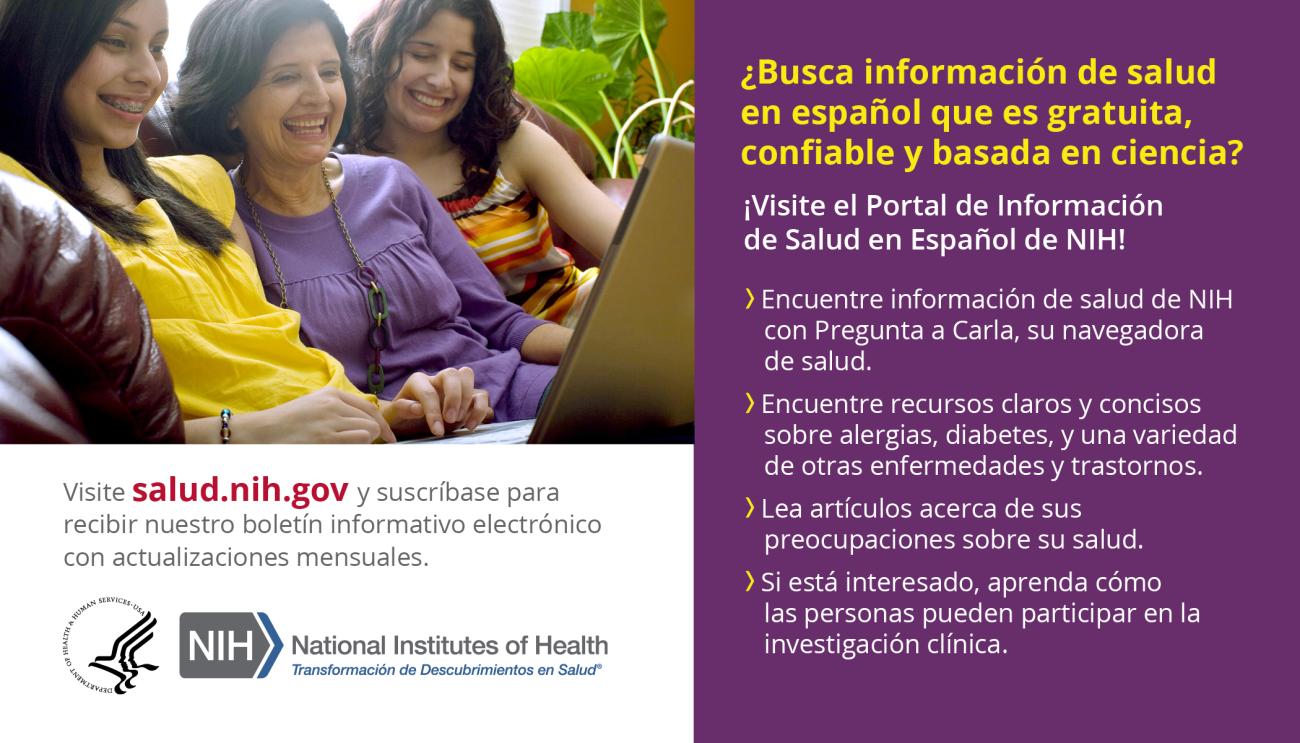 ¿Busca información de salud en español que es gratuita, confiable y basada en ciencia?