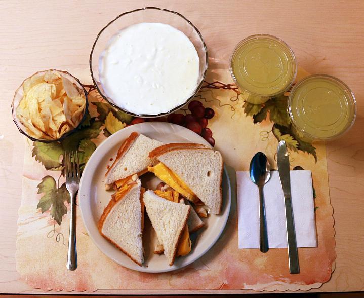 Imagen de un plato con alimentos altamente procesados